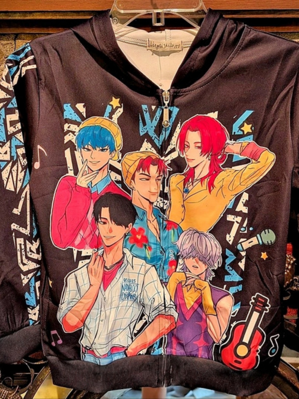 K-Pop Saja Boys Anime Graphic Hooded Jacket
